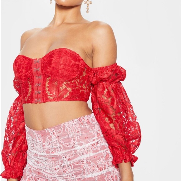 Lace Crop Top - Picture 2 of 7